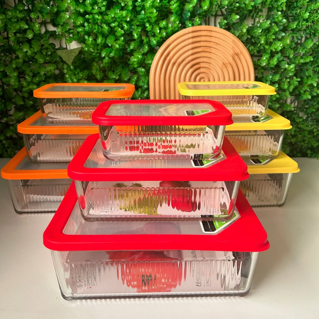 Limon Multicolor Glass Container 3-Pcs Set!