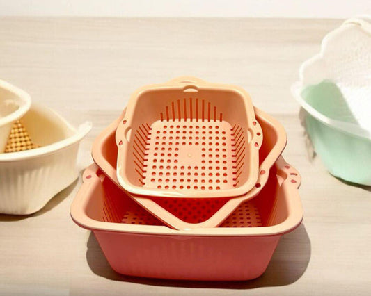 Berry Sieve Kitchen Set 6-Pcs (Colander & Strainer)!
