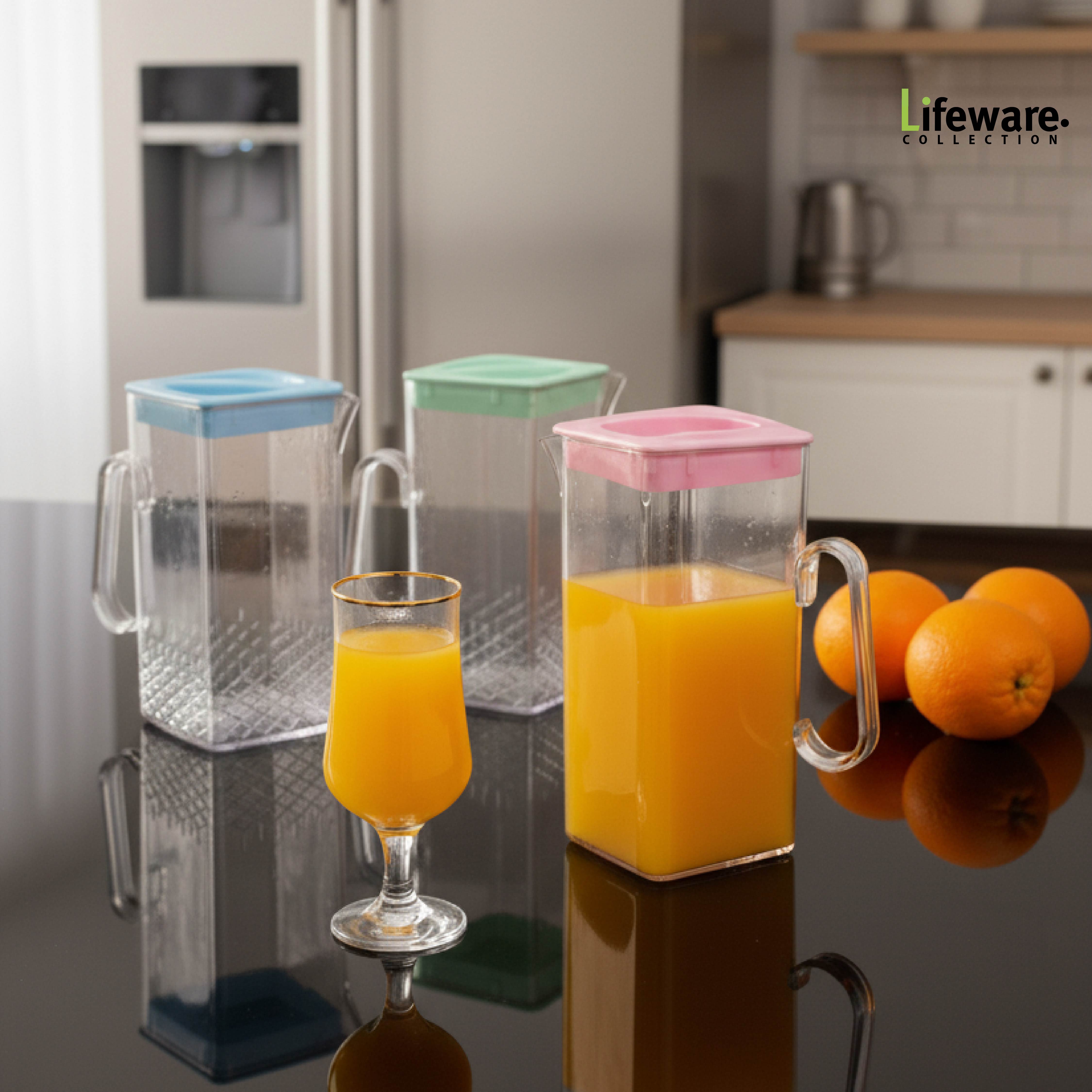 Acrylic Square Water Jug or Pitcher 2-Liter