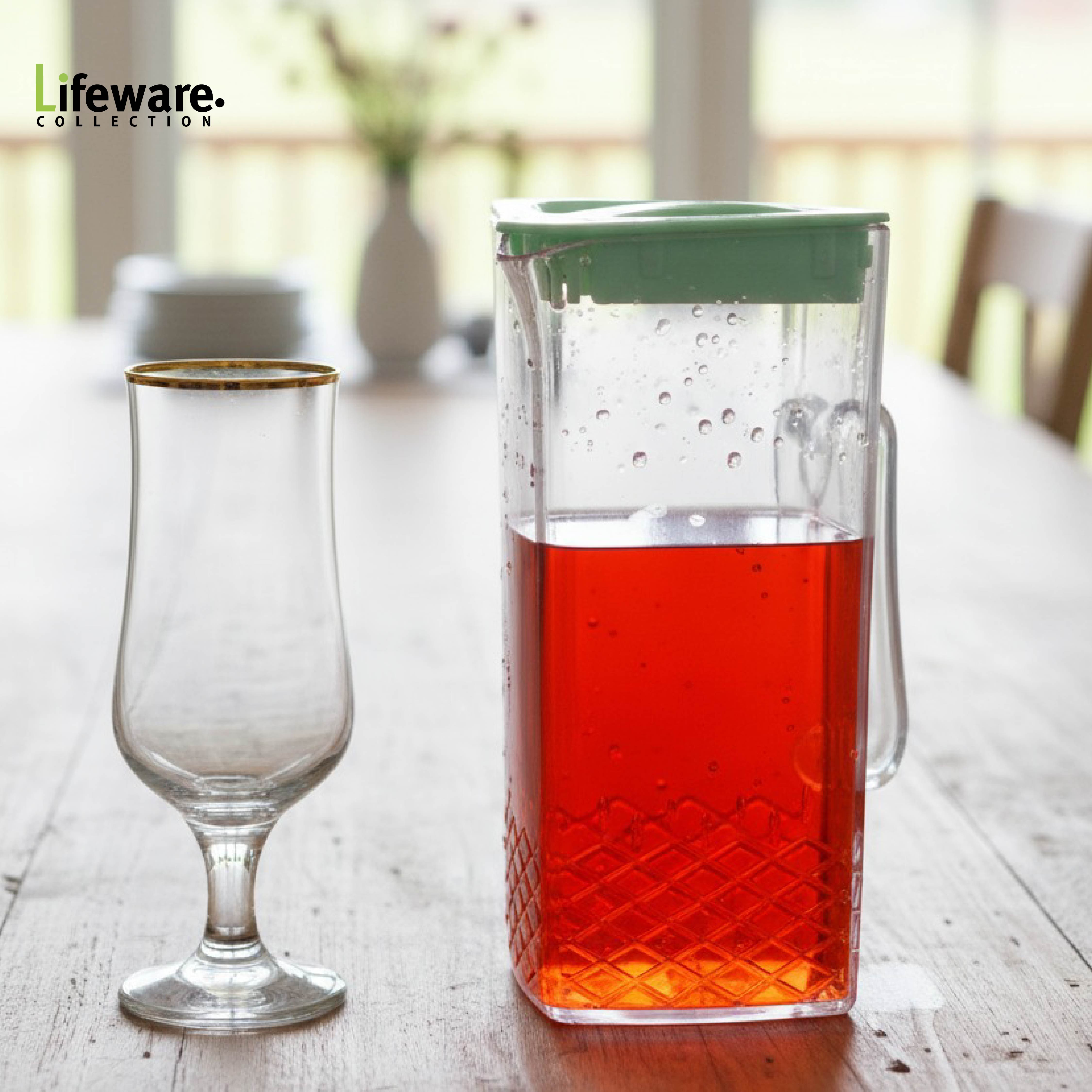 Acrylic Square Water Jug or Pitcher 2-Liter
