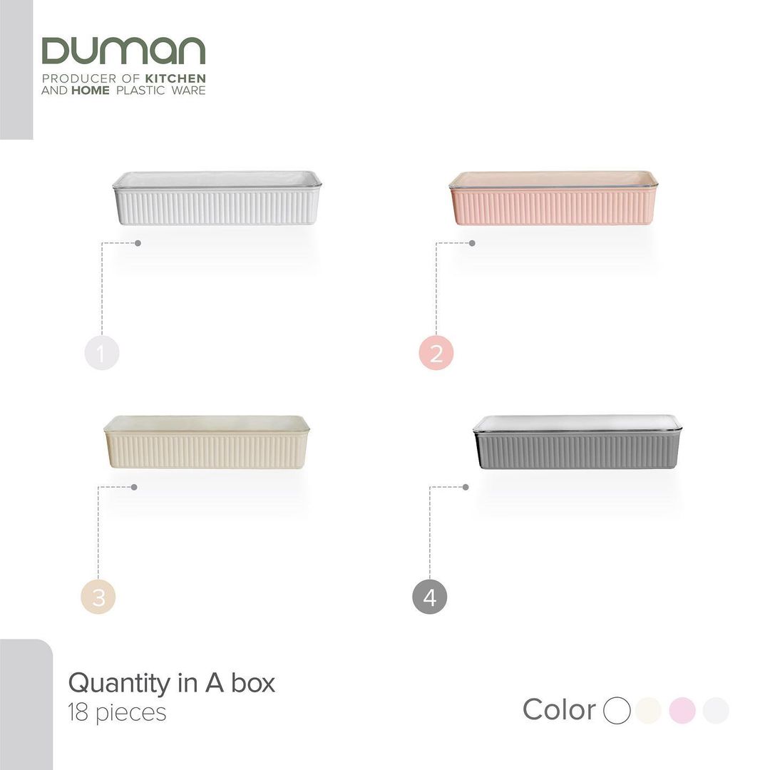 Duman Crystal Spoon & Cutlery Tray with Lid