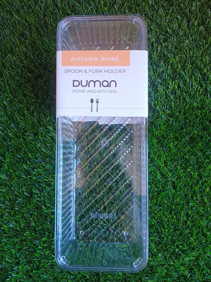 Duman Crystal Spoon & Cutlery Tray with Lid