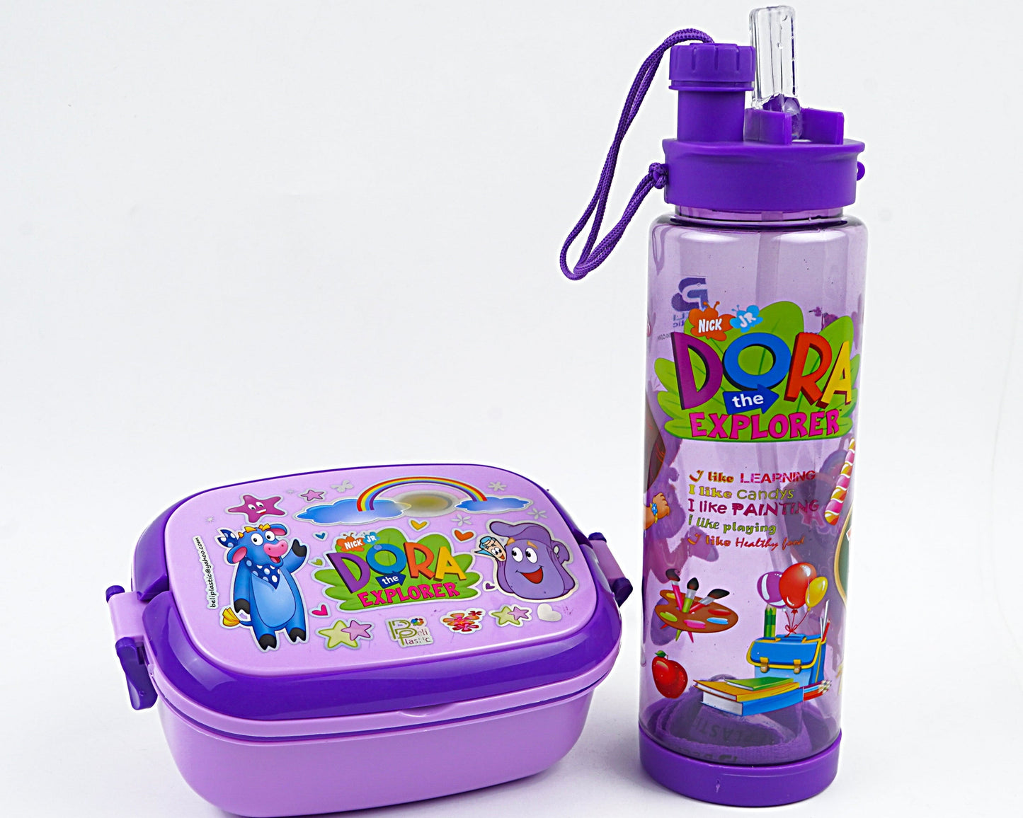 Lunch Box & Water Bottle 600-ml (2 in 1 Set)!