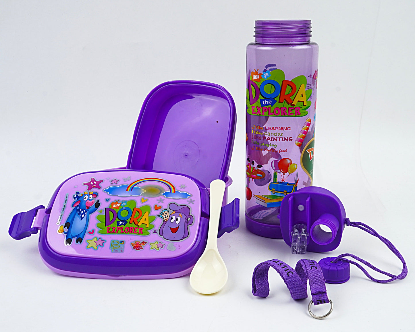 Lunch Box & Water Bottle 600-ml (2 in 1 Set)!