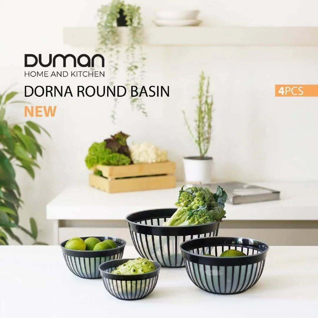 Duman Dorna Bowl Basin Set 4-Pcs (Iran)!