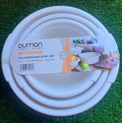 Duman Colander & Bowl Set 6-Pcs!