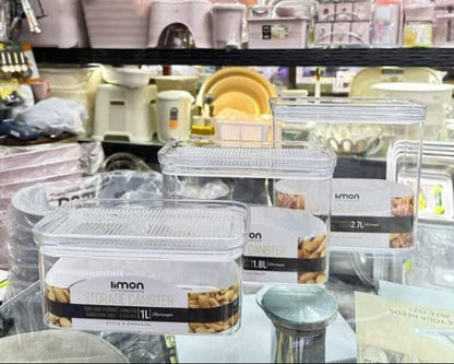 Limon Royal Acrylic Canister with Lid (Rectangle)!