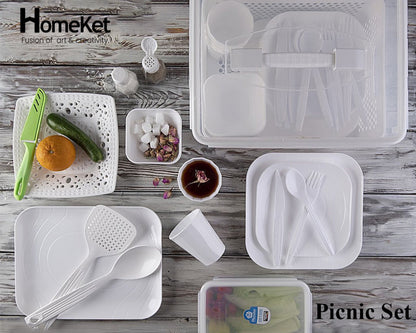 HomeKet Picnic Set 80-Pcs!