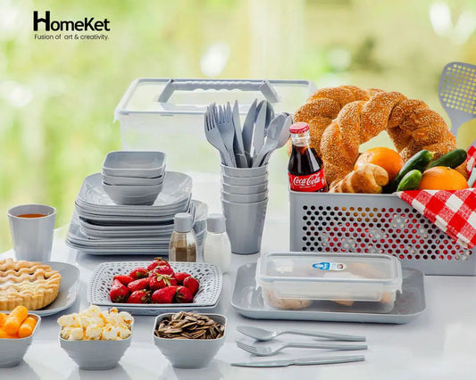 HomeKet Picnic Set 60-Pcs (6-Person)!