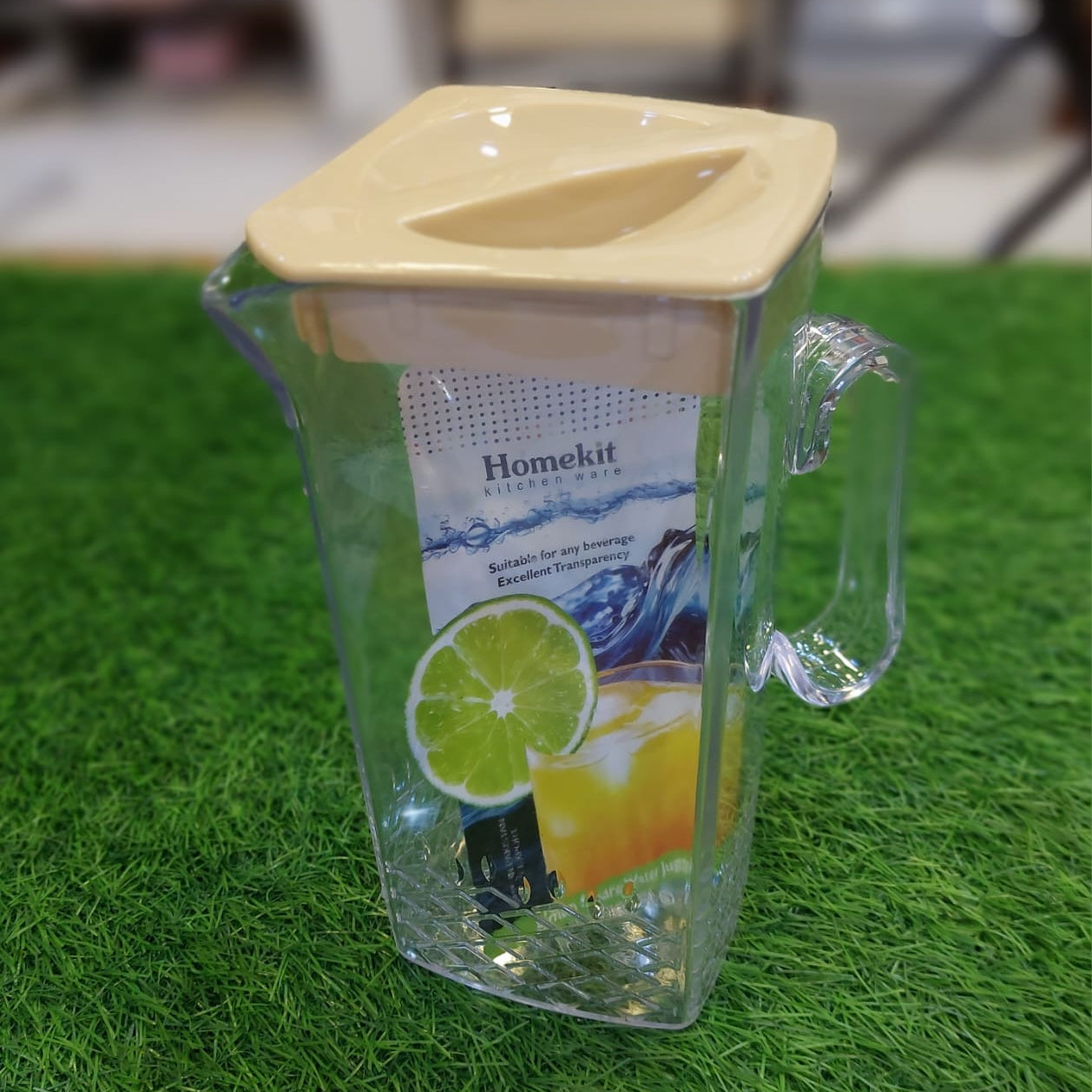 Acrylic Square Water Jug or Pitcher 2-Liter