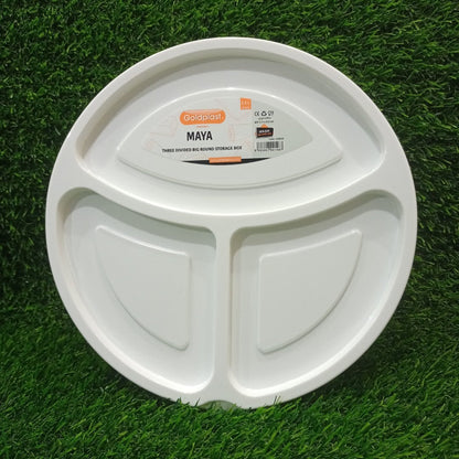 Student Lunch Box 3-Sections 1.15 Liter (Round)!