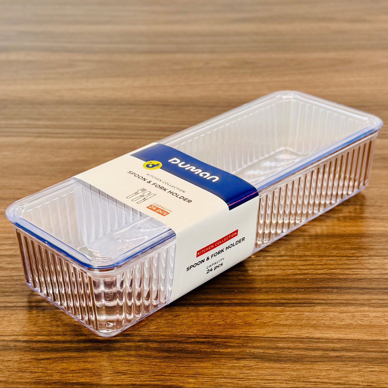 Duman Crystal Spoon & Cutlery Tray with Lid