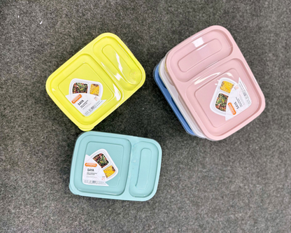 Student Lunch Box 2-Sections 1 Liter (Saya)!