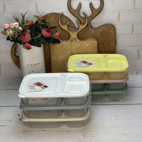 Student Lunch Box 3-Sections 1.15 Liter (Saya)!