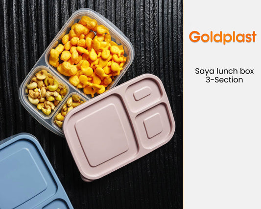 Student Lunch Box 3-Sections 1.15 Liter (Saya)!