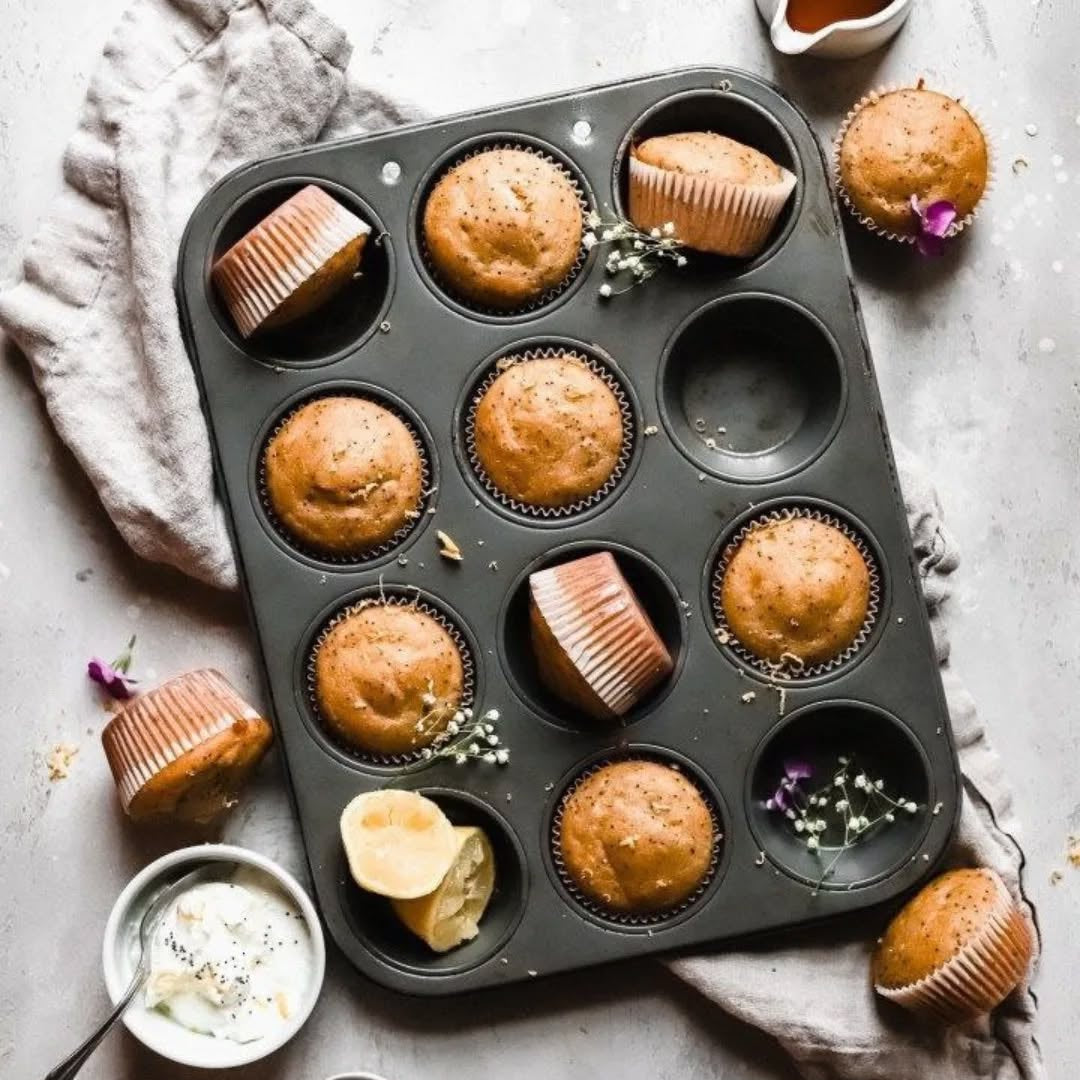 Non-Stick Muffin Pan Cake Tray 6 & 12-Pcs!