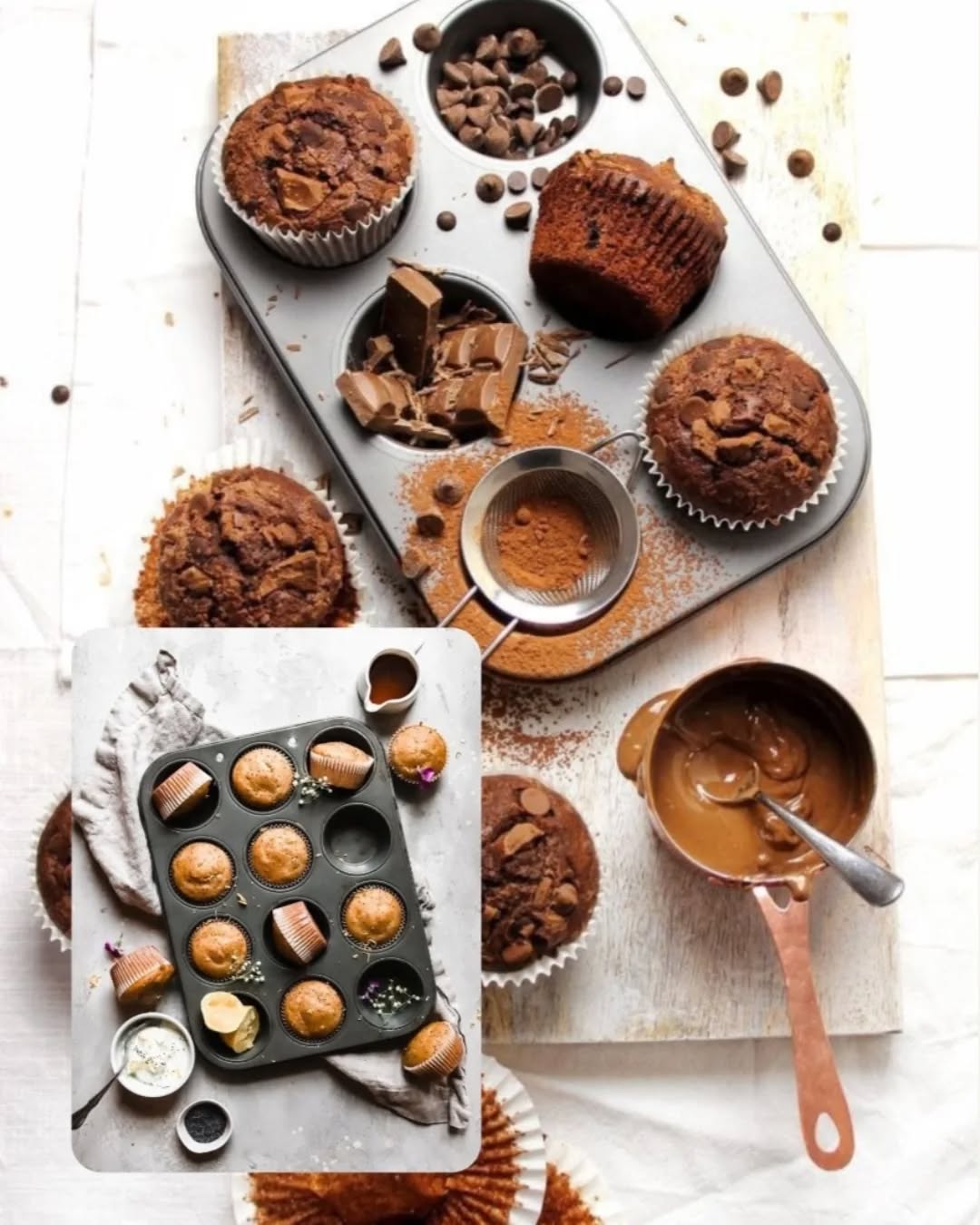 Non-Stick Muffin Pan Cake Tray 6 & 12-Pcs!