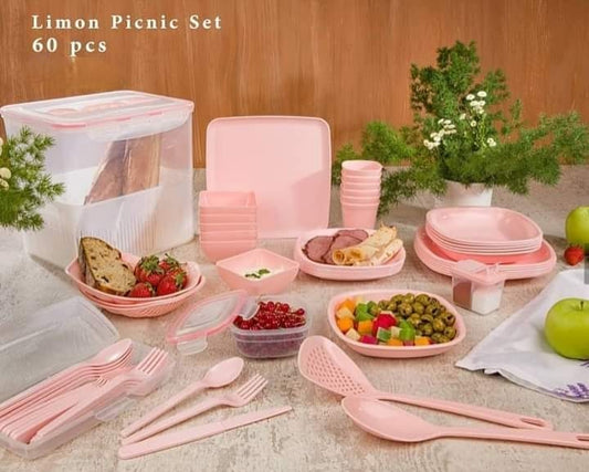 Limon Picnic Set 60 Pcs for 6-Person