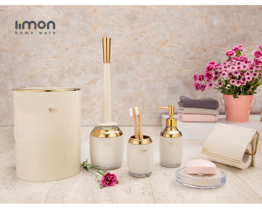 Limon Romantic Design Bath Set 6-Pcs LRDBS6P