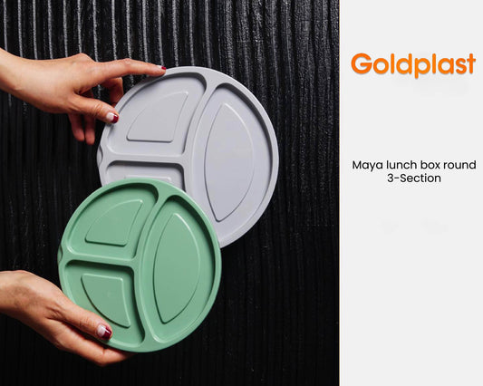 Student Lunch Box 3-Sections 1.15 Liter (Round)!