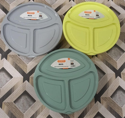 Student Lunch Box 3-Sections 1.15 Liter (Round)!