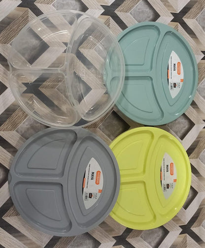 Student Lunch Box 3-Sections 1.15 Liter (Round)!