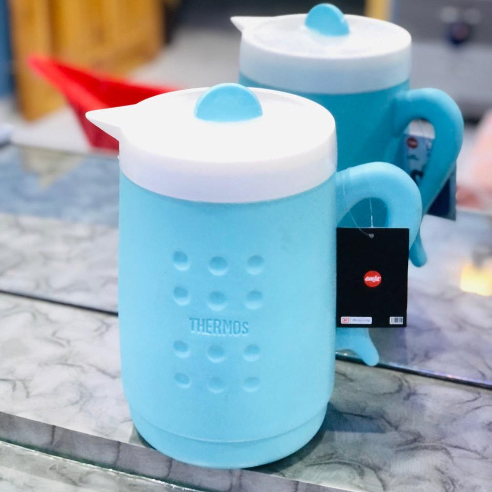 Hot & Cold Insulated Thermos Water Jug or Pitcher 2-L!