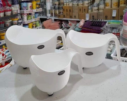 Limon Washing Bowl Set with Handle & Strainer