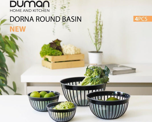Duman Dorna Bowl Basin Set 4-Pcs (Iran)!