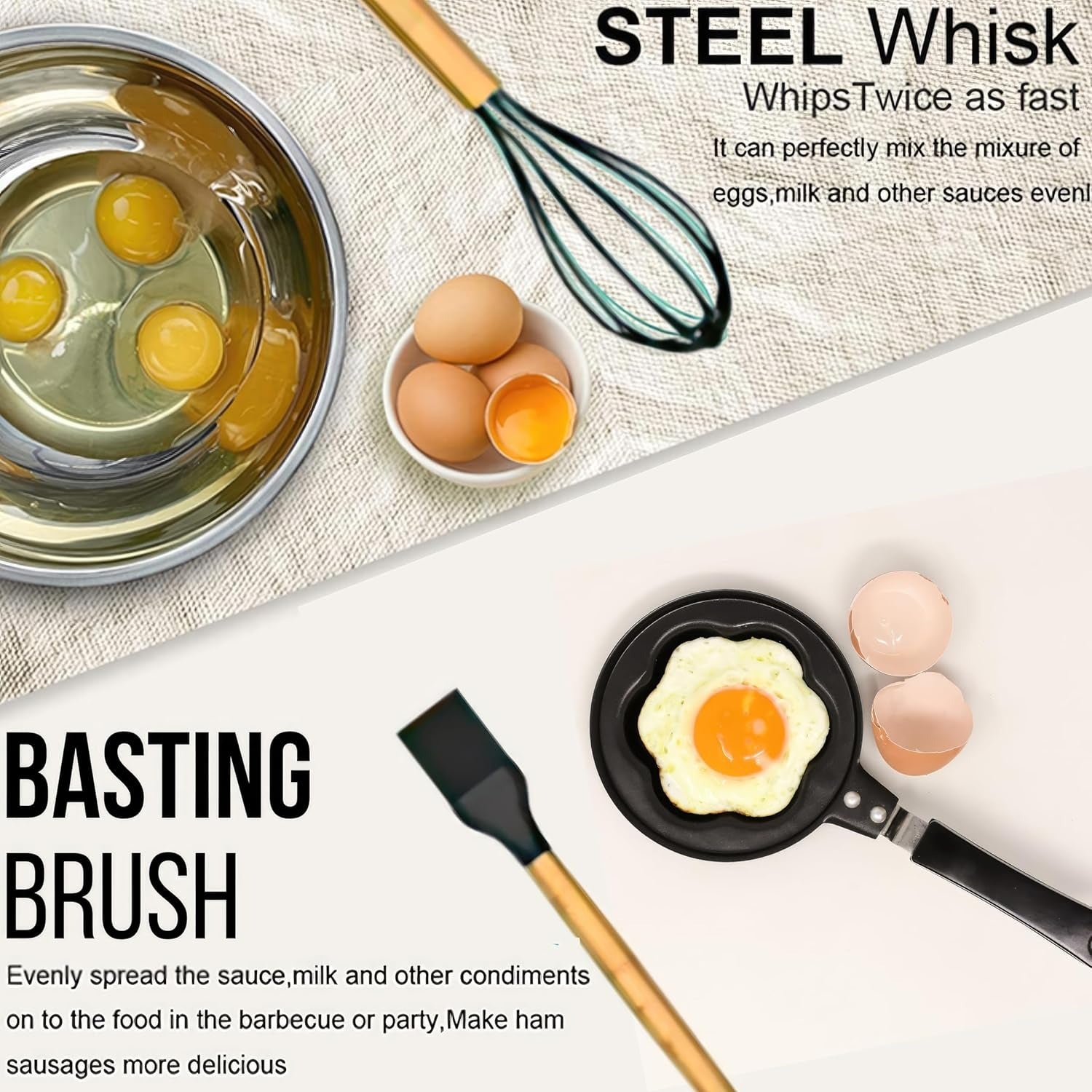 Non-Stick Silicon Kitchen Tool Set 12-Pcs (Utensils)!