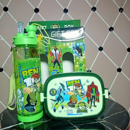 Lunch Box & Water Bottle 600-ml (2 in 1 Set)!