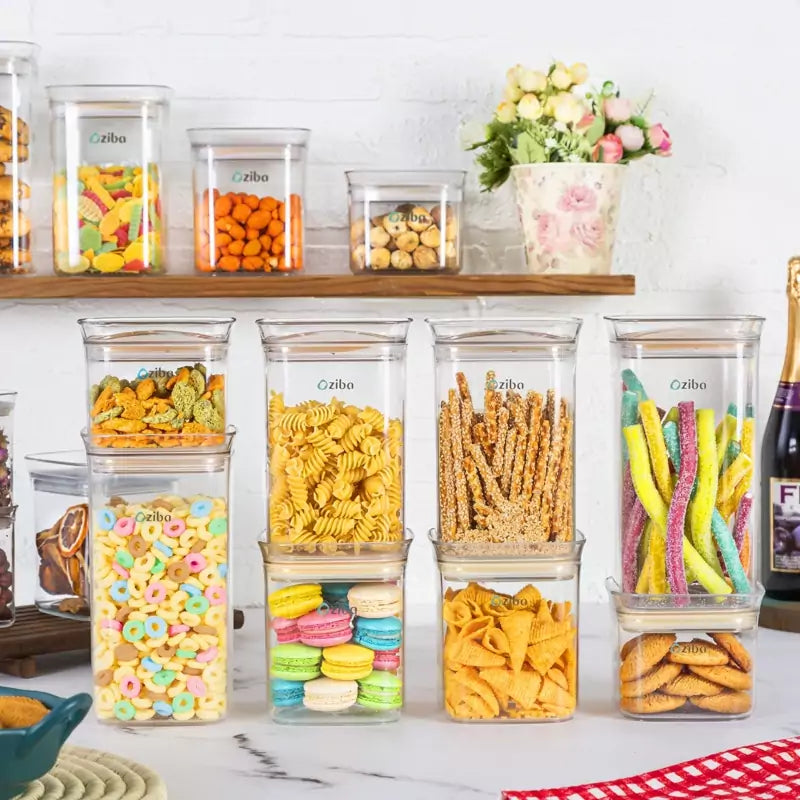 ZIBA Acrylic Crystal Jars with Airtight Lid!