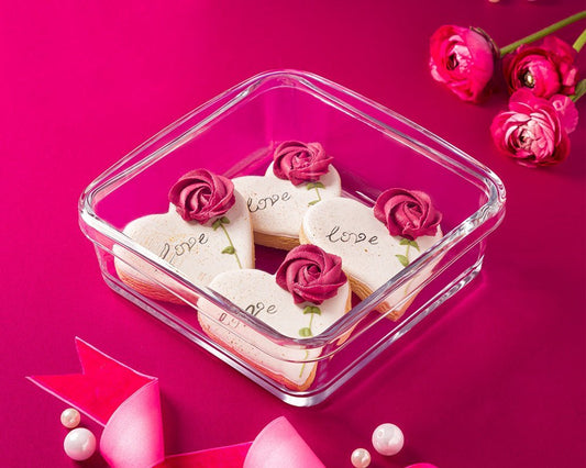 Limon Glass Candy Box with Lid